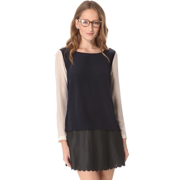 Club Monaco Silk Frankie Top - Picture 1 of 6